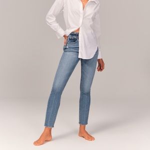 Abercrombie and Fitch button fly curve love jeans